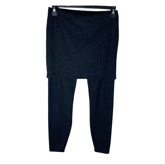 CAbi Pants - Cabi 3210 M’Leggings Space Dye Gray Pull On Stretchy Skirt Legging Combo S